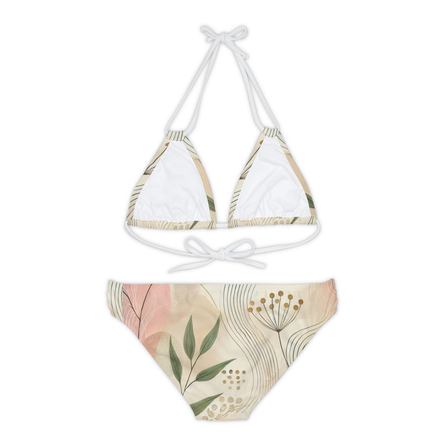 Botanical Breeze - Strappy Bikini Set (AOP)