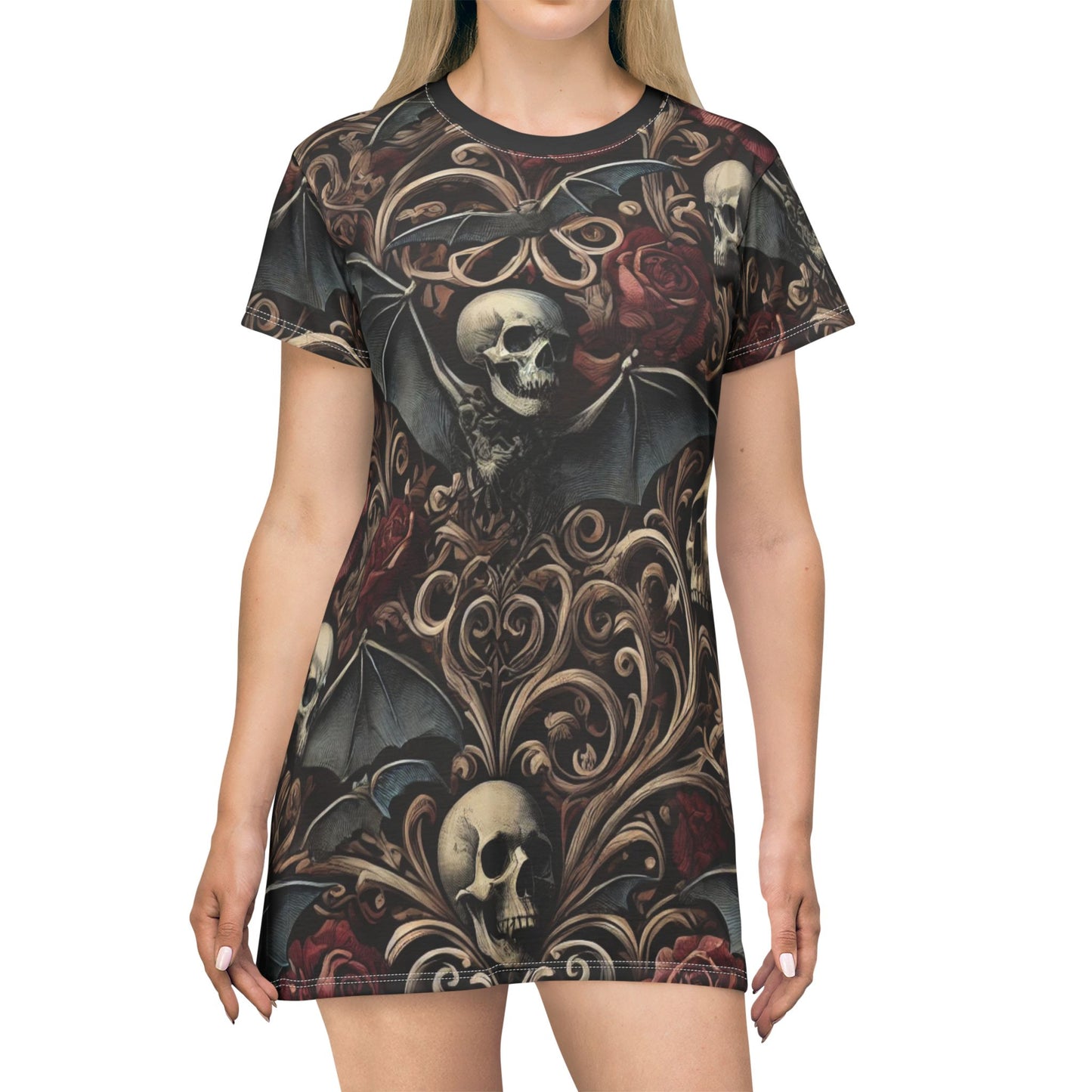 Nocturnal Elegy - T-Shirt Dress (AOP)