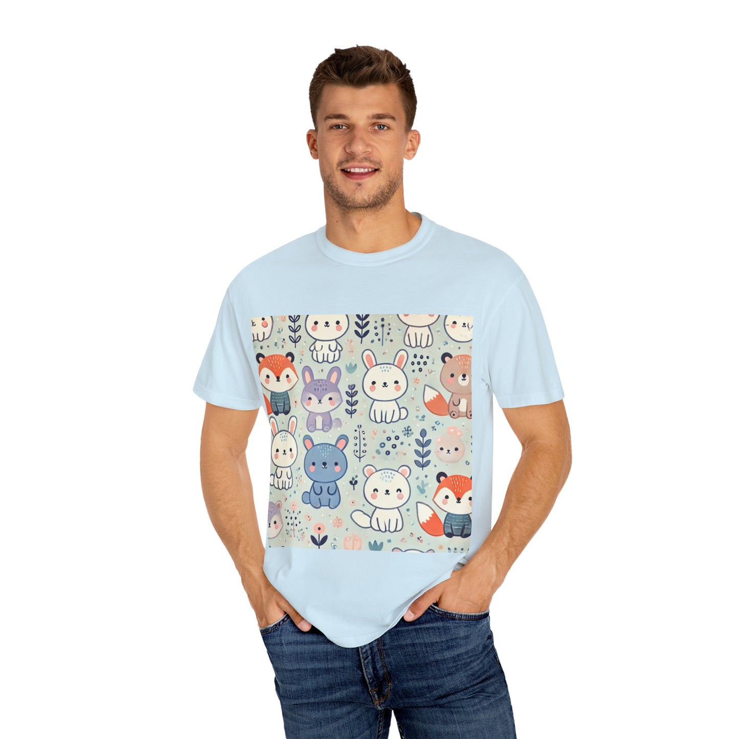 Whimsical Companions - Unisex Garment-Dyed T-shirt