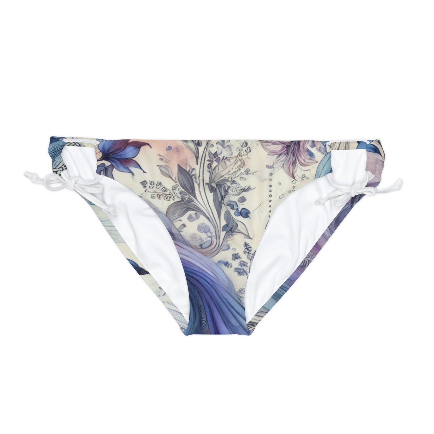 Twilight Bloom - Loop Tie Side Bikini Bottom (AOP)