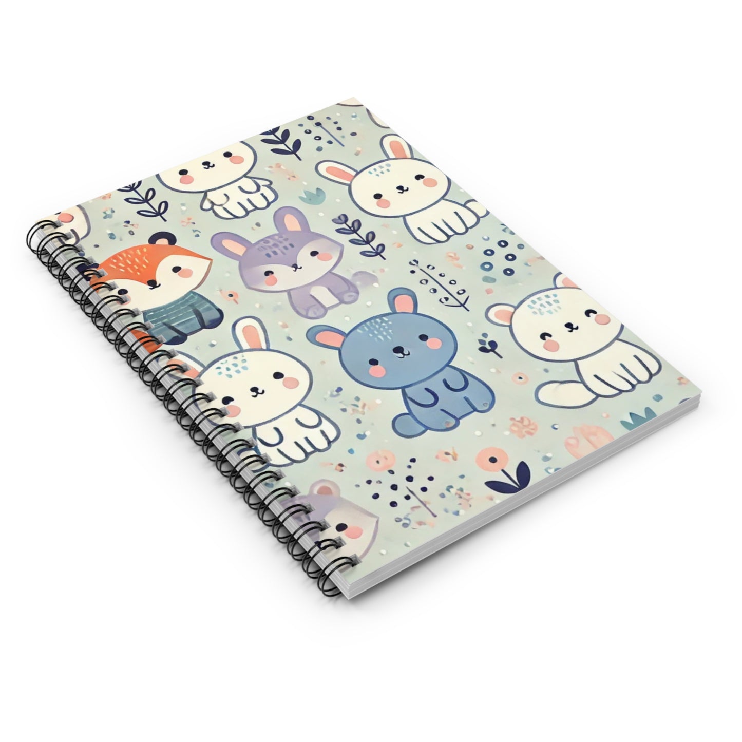 Whimsical Companions - Spiral Notebook - Ruled Line