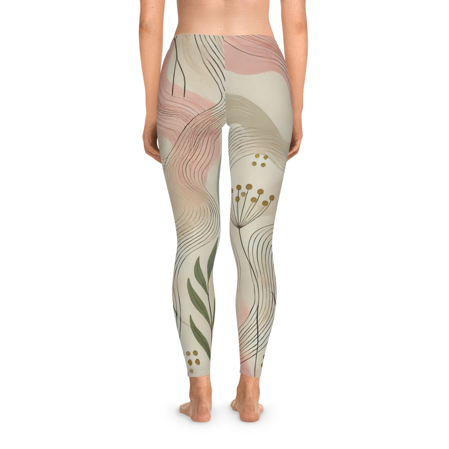 Botanical Breeze - Stretchy Leggings (AOP)