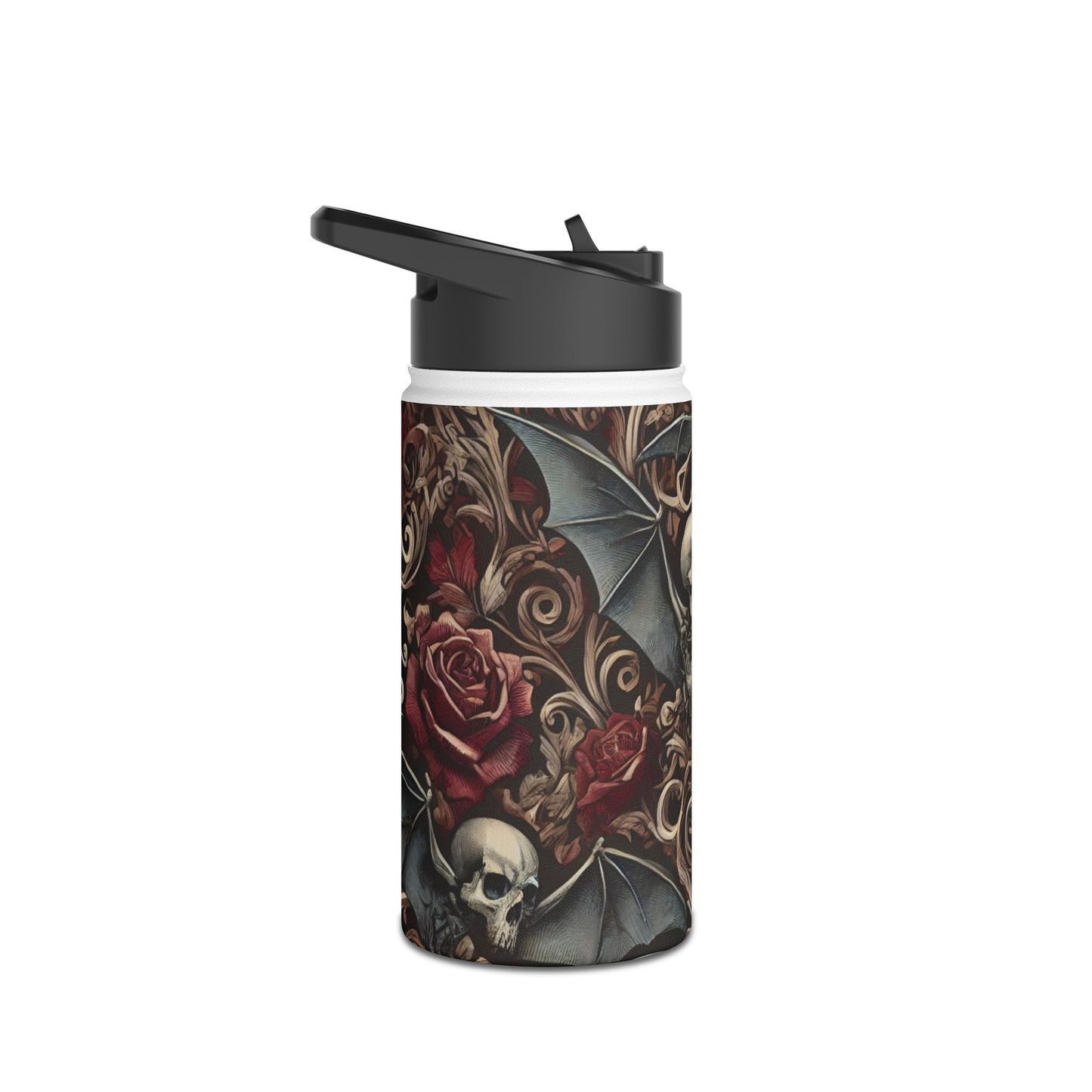 Nocturnal Elegy - Stainless Steel Water Bottle, Standard Lid