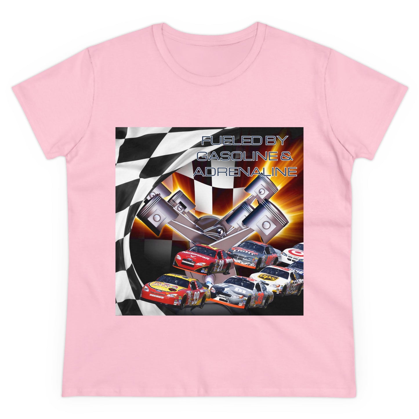 Fueled by Gasoline & Adrenaline - Women's Midweight Cotton Tee