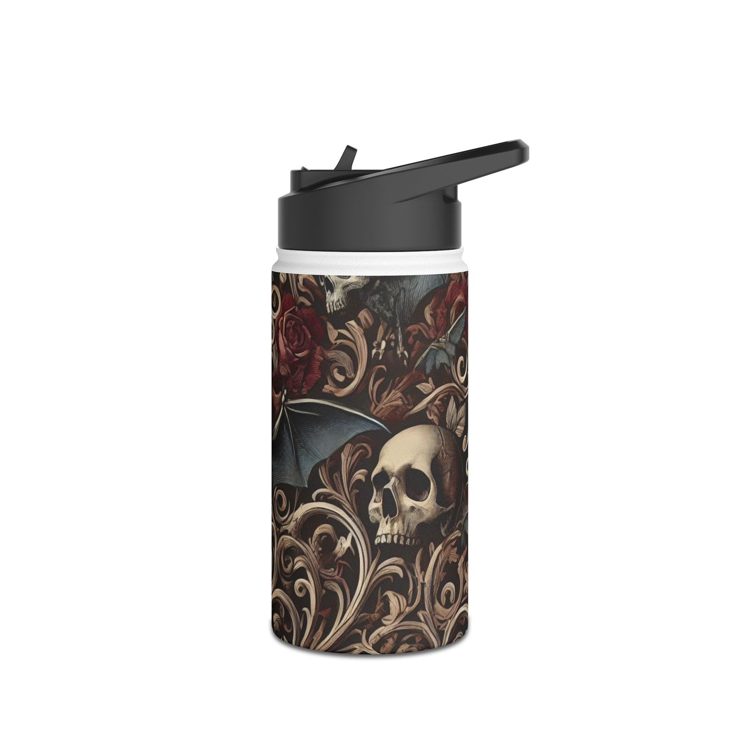 Nocturnal Elegy - Stainless Steel Water Bottle, Standard Lid