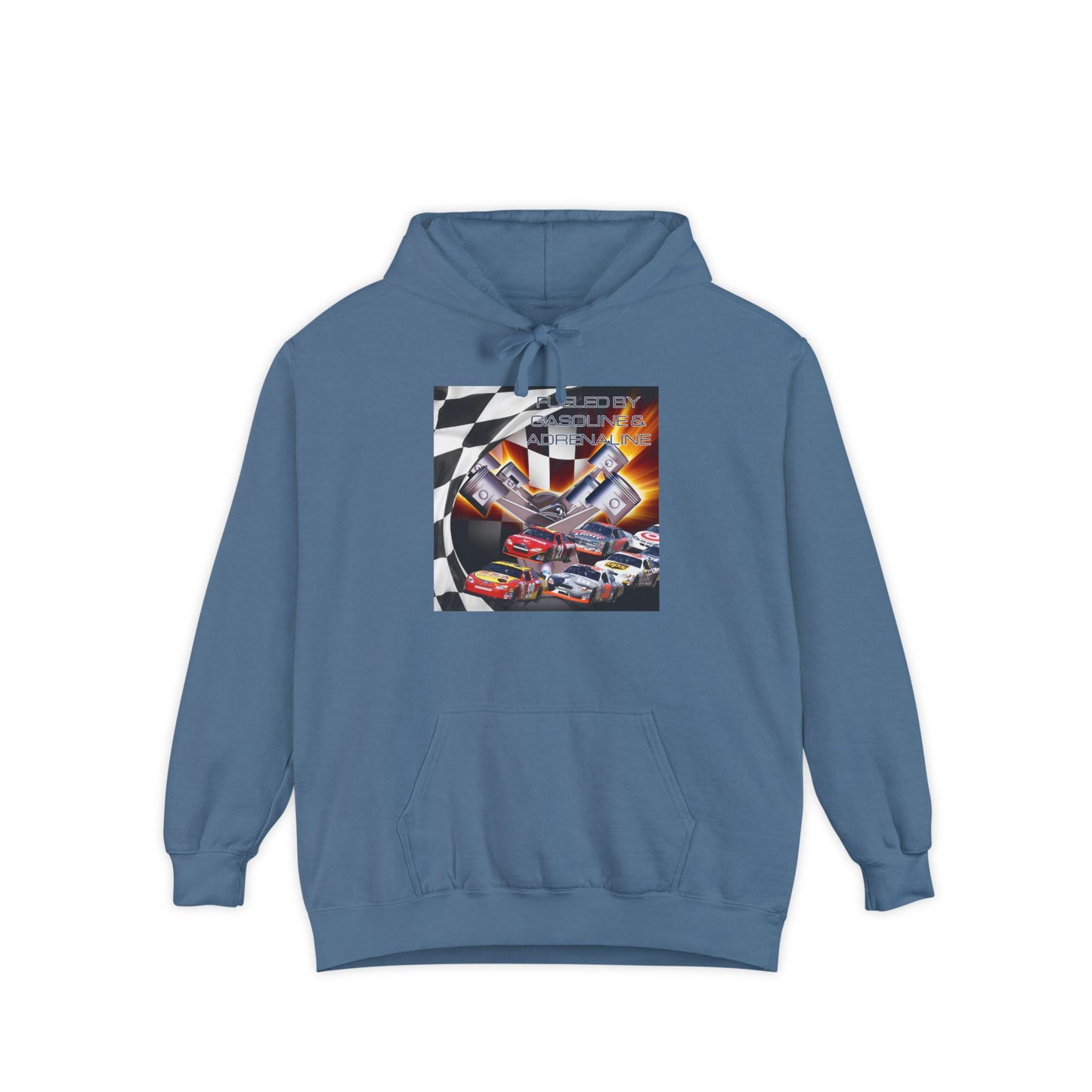 Fueled by Gasoline & Adrenaline - Unisex Garment-Dyed Hoodie