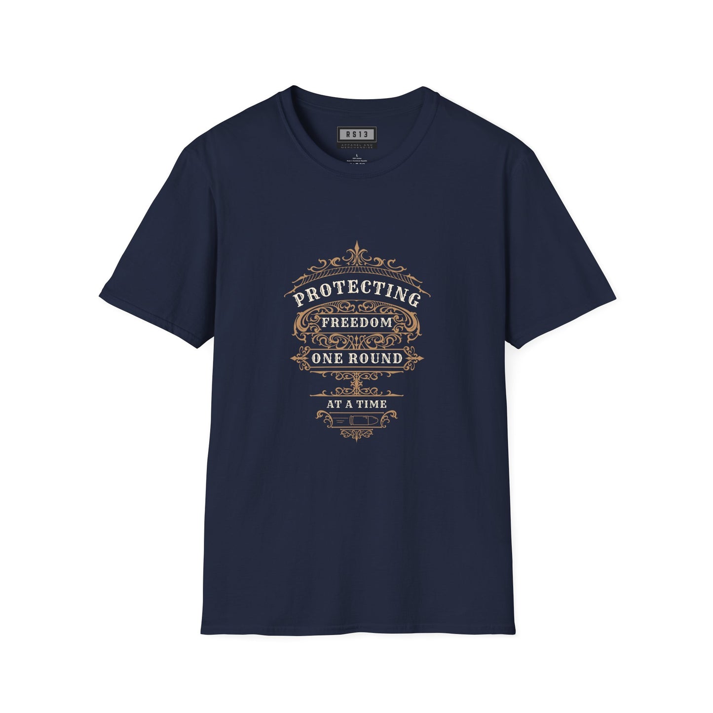 Protecting Freedom, One Round at a Time - Unisex Softstyle T-Shirt