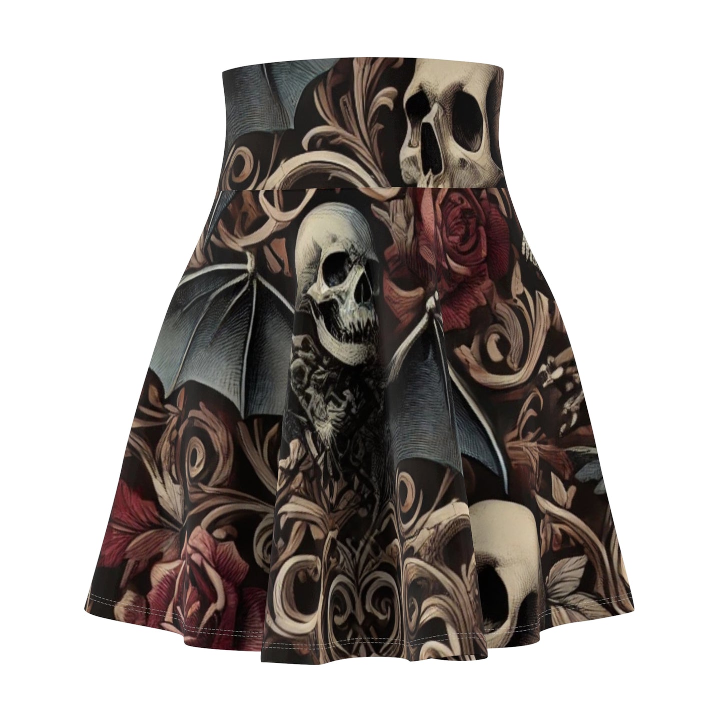 Nocturnal Elegy - Women's Skater Skirt (AOP)