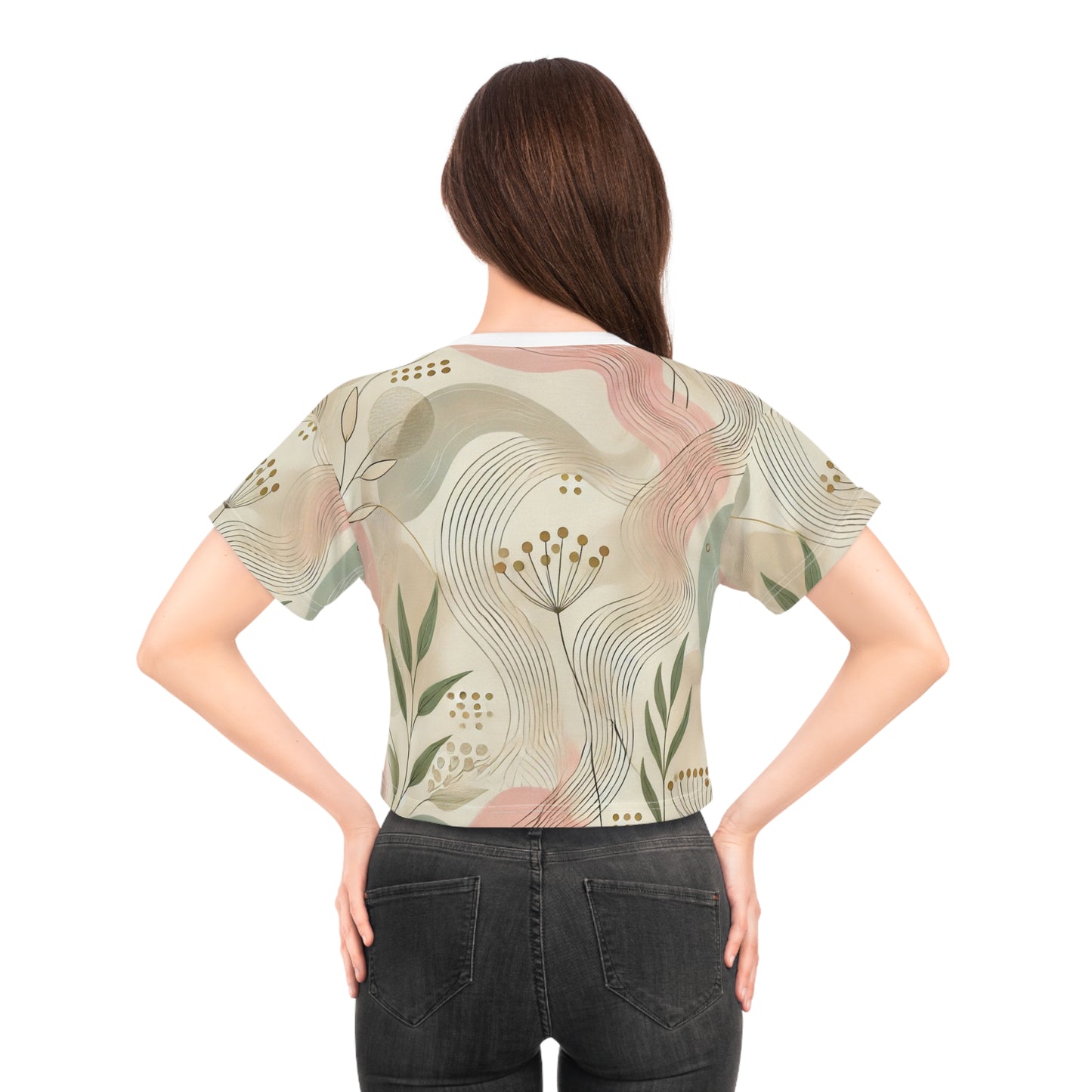 Botanical Breeze - Crop Tee