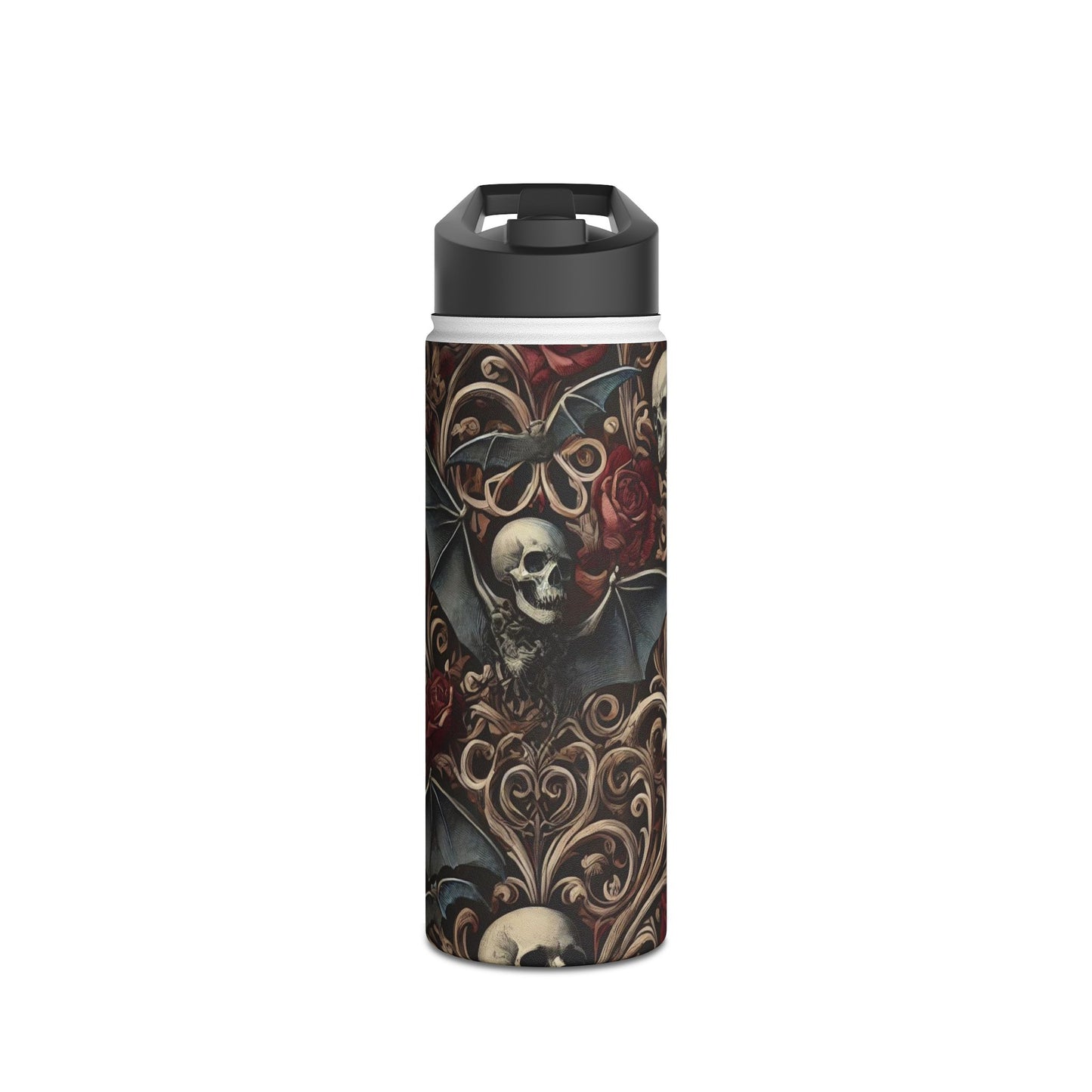 Nocturnal Elegy - Stainless Steel Water Bottle, Standard Lid