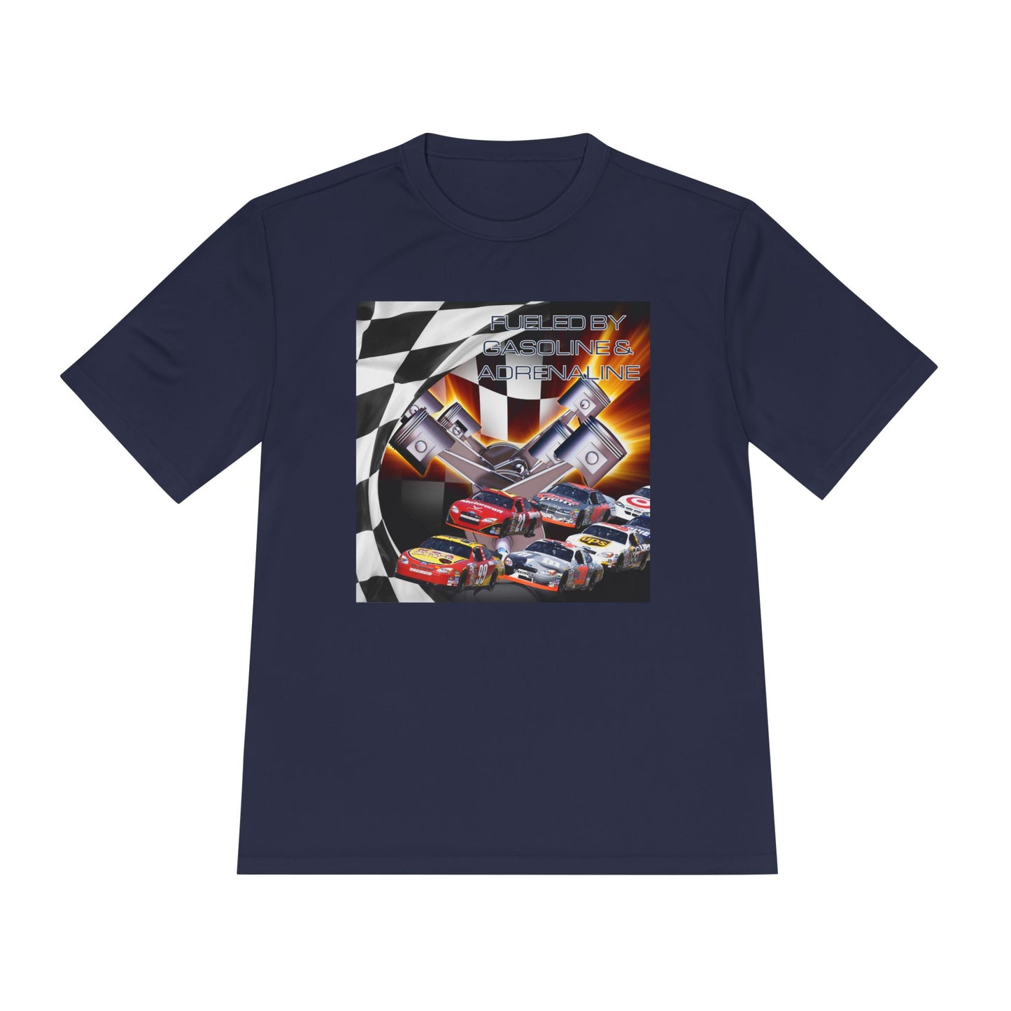 Fueled by Gasoline & Adrenaline - Unisex Moisture Wicking Tee