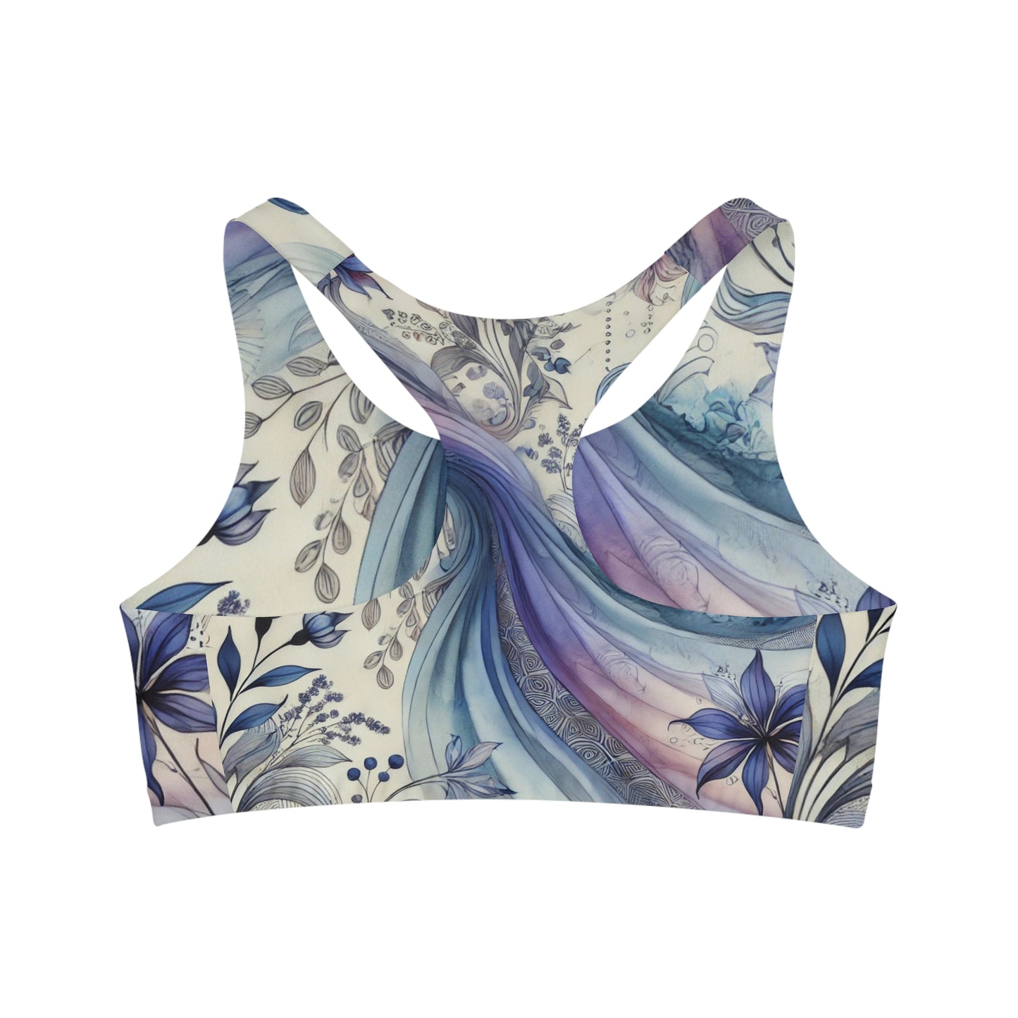 Twilight Bloom - Sports Bra Seamless Medium Support Custom Design