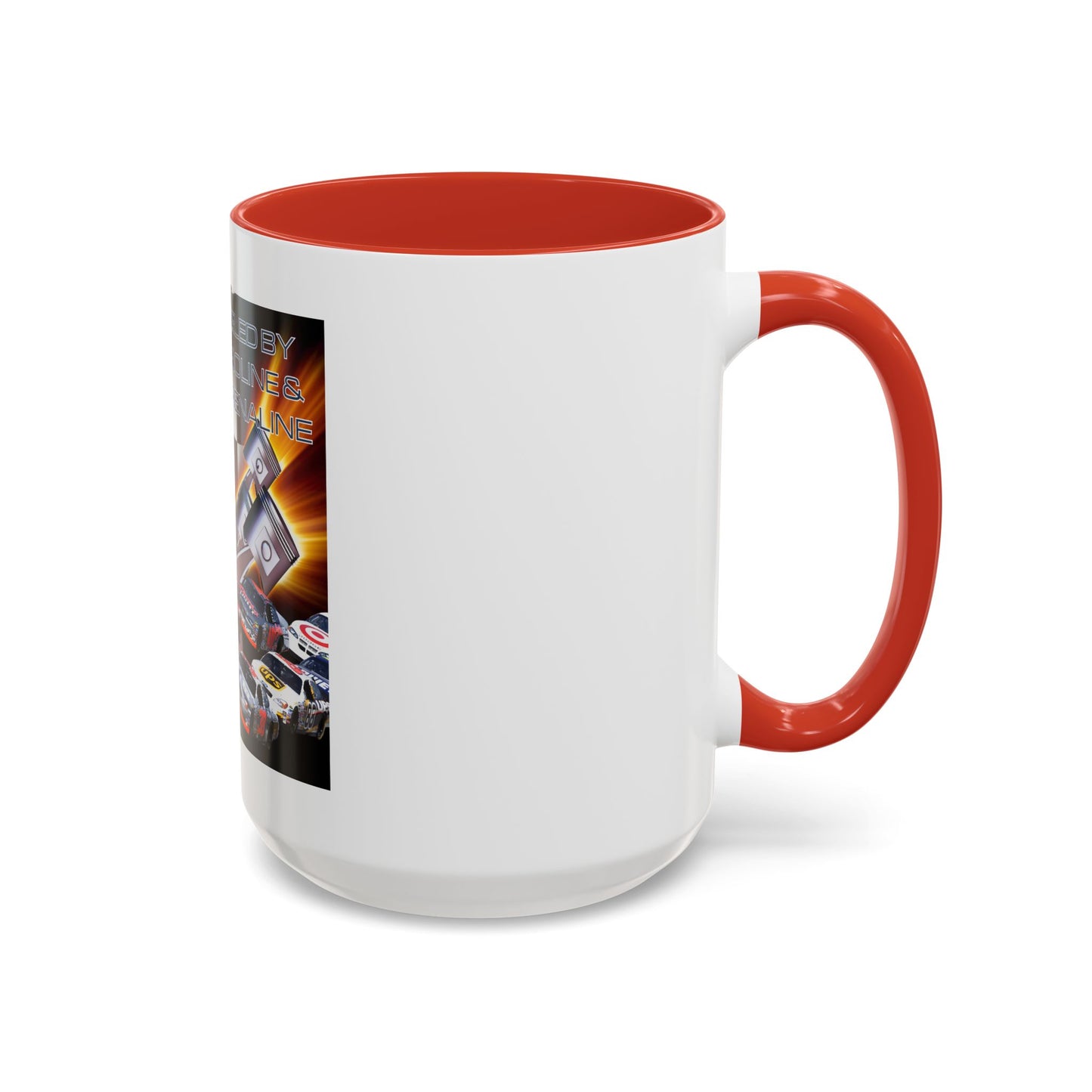 Fueled by Gasoline & Adrenaline - Accent Coffee Mug (11, 15oz)