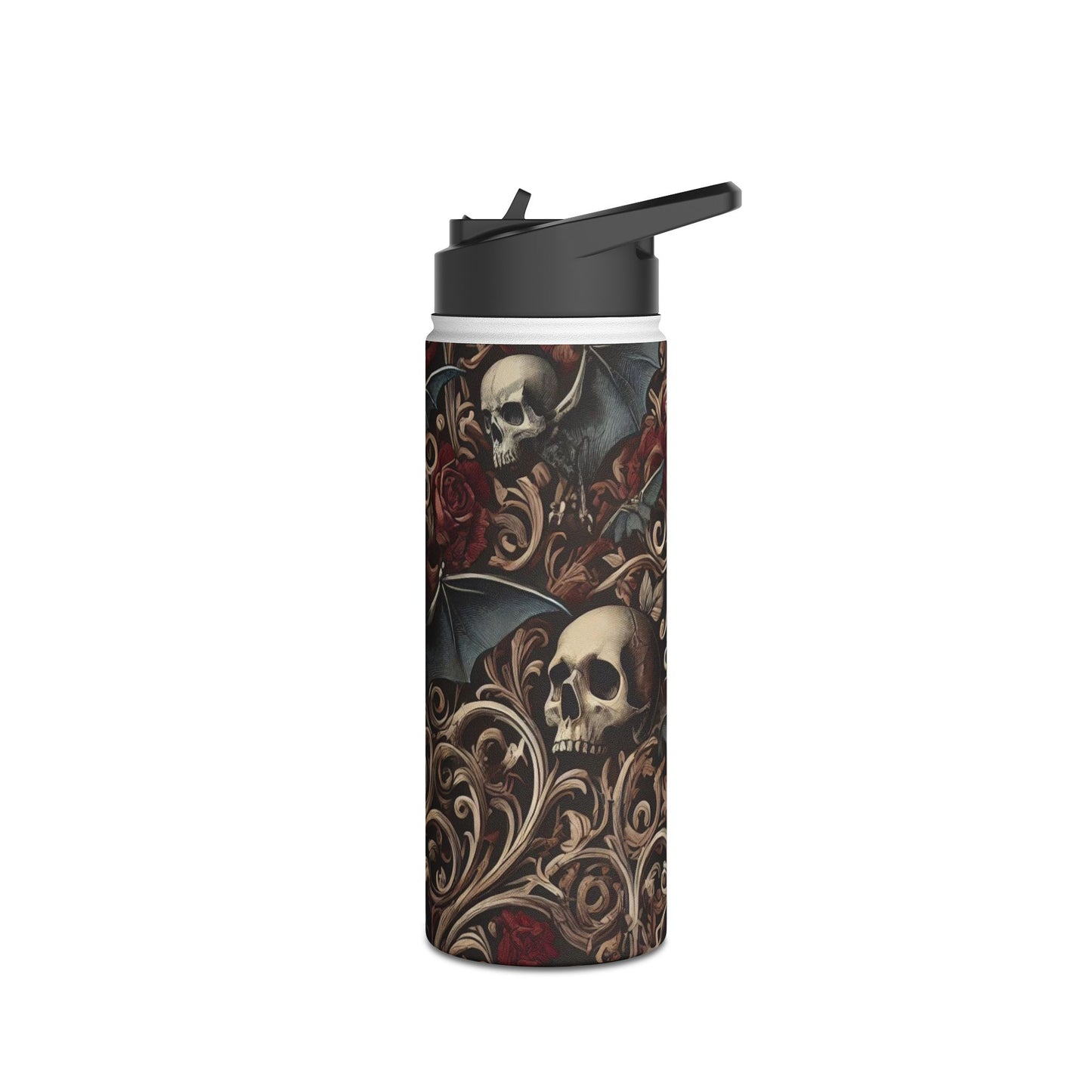 Nocturnal Elegy - Stainless Steel Water Bottle, Standard Lid