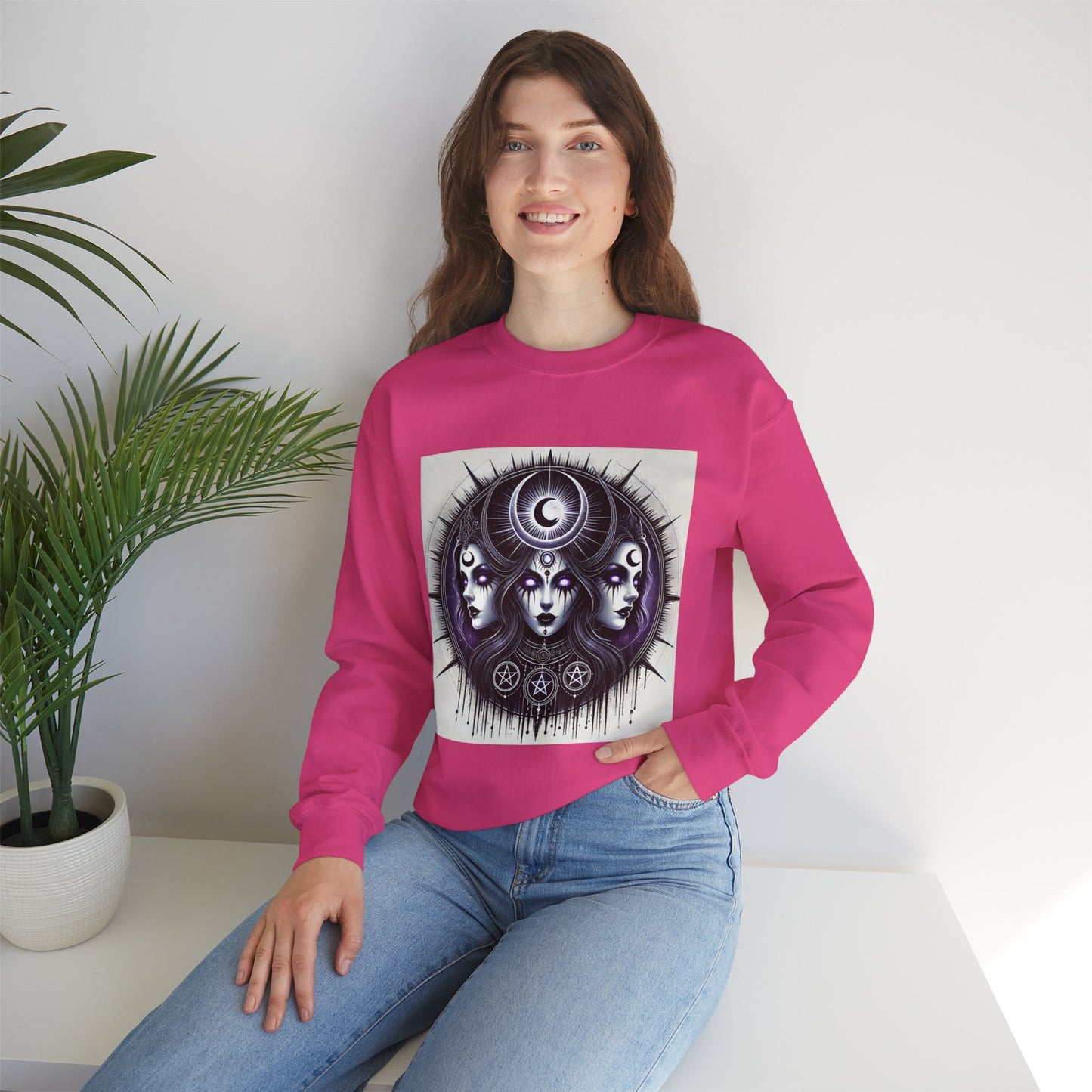 Triple Goddess - Unisex Heavy Blend Crewneck Sweatshirt