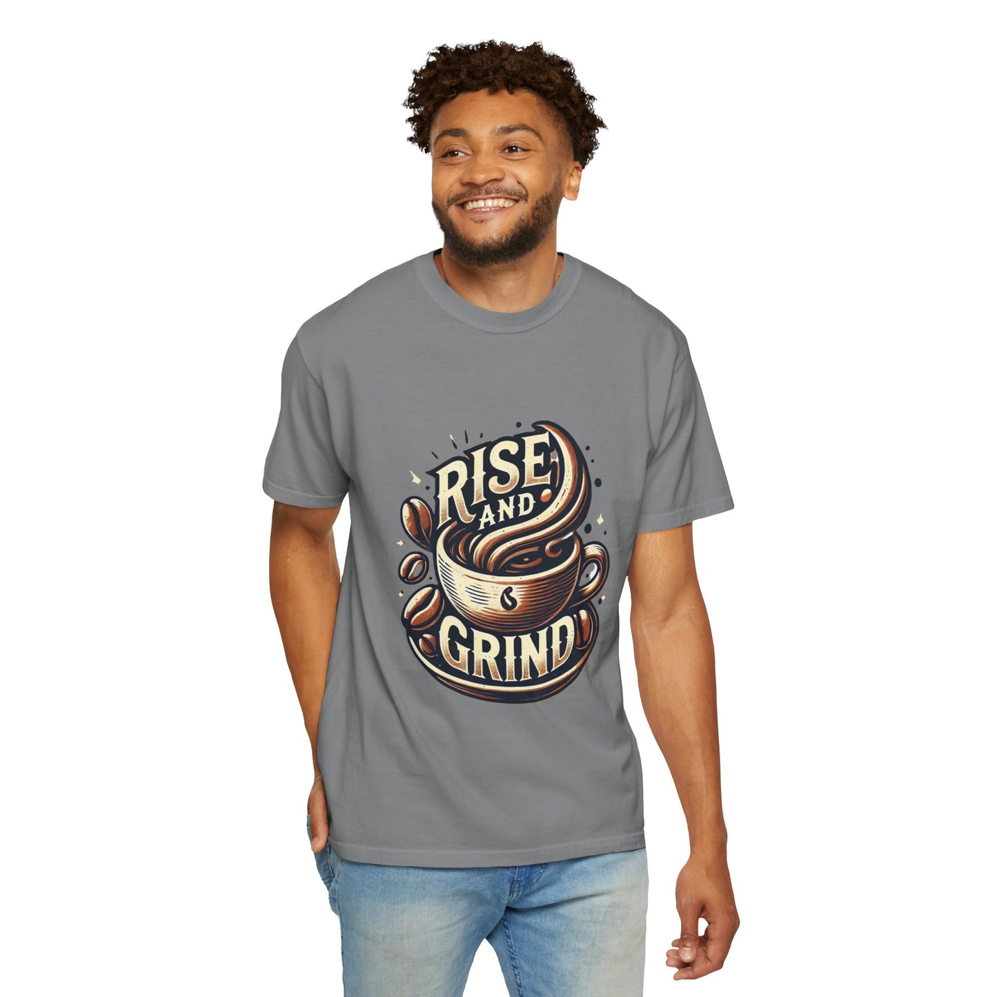 Rise and Grind - Unisex Garment-Dyed T-shirt