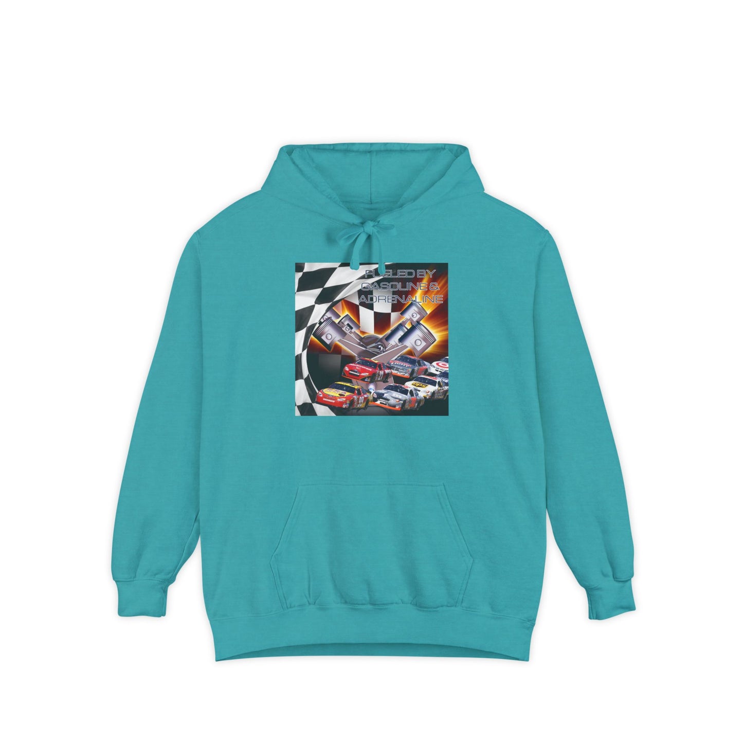 Fueled by Gasoline & Adrenaline - Unisex Garment-Dyed Hoodie