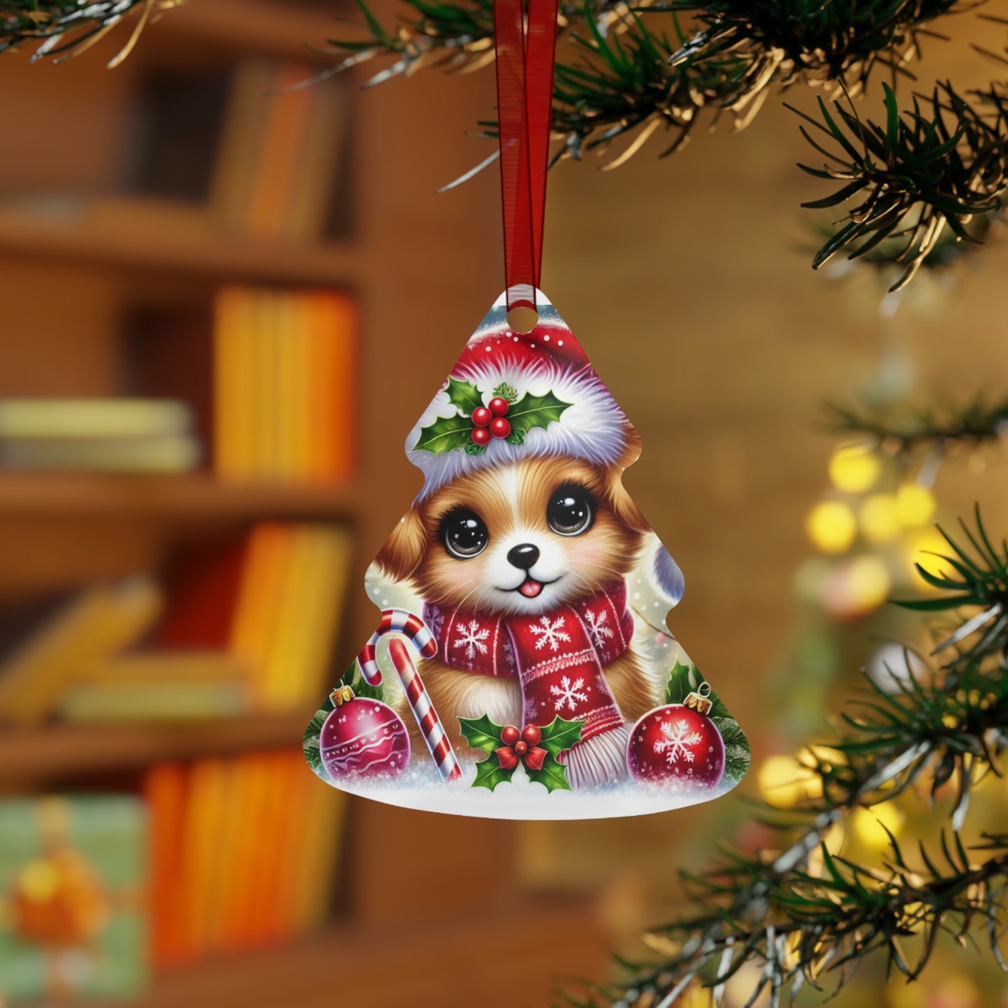 Paws-itively Merry Christmas - Metal Ornaments