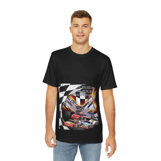 Fueled by Gasoline & Adrenaline - Men's Polyester Tee (AOP) T-Shirt