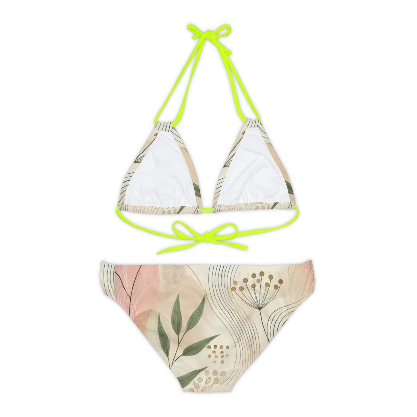 Botanical Breeze - Strappy Bikini Set (AOP)