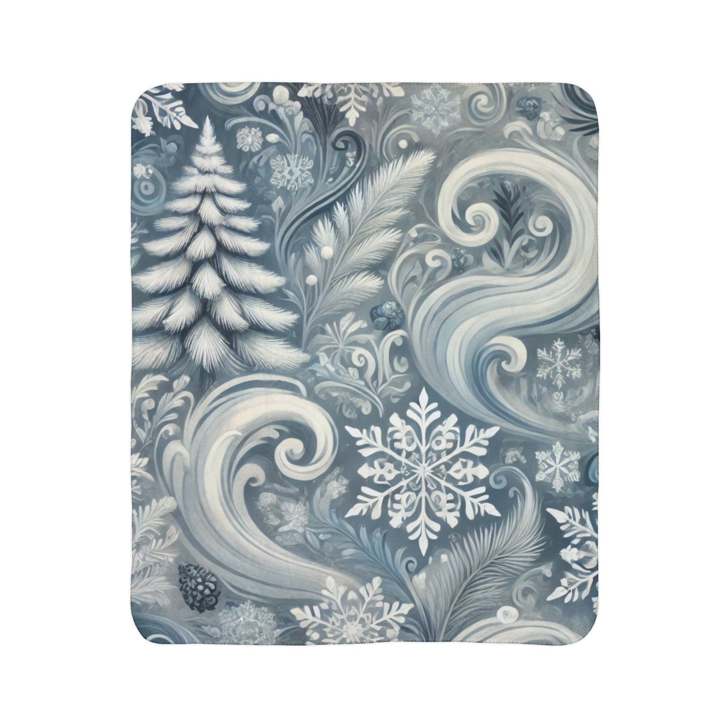 Whispers of Winter - Fleece Sherpa Blanket