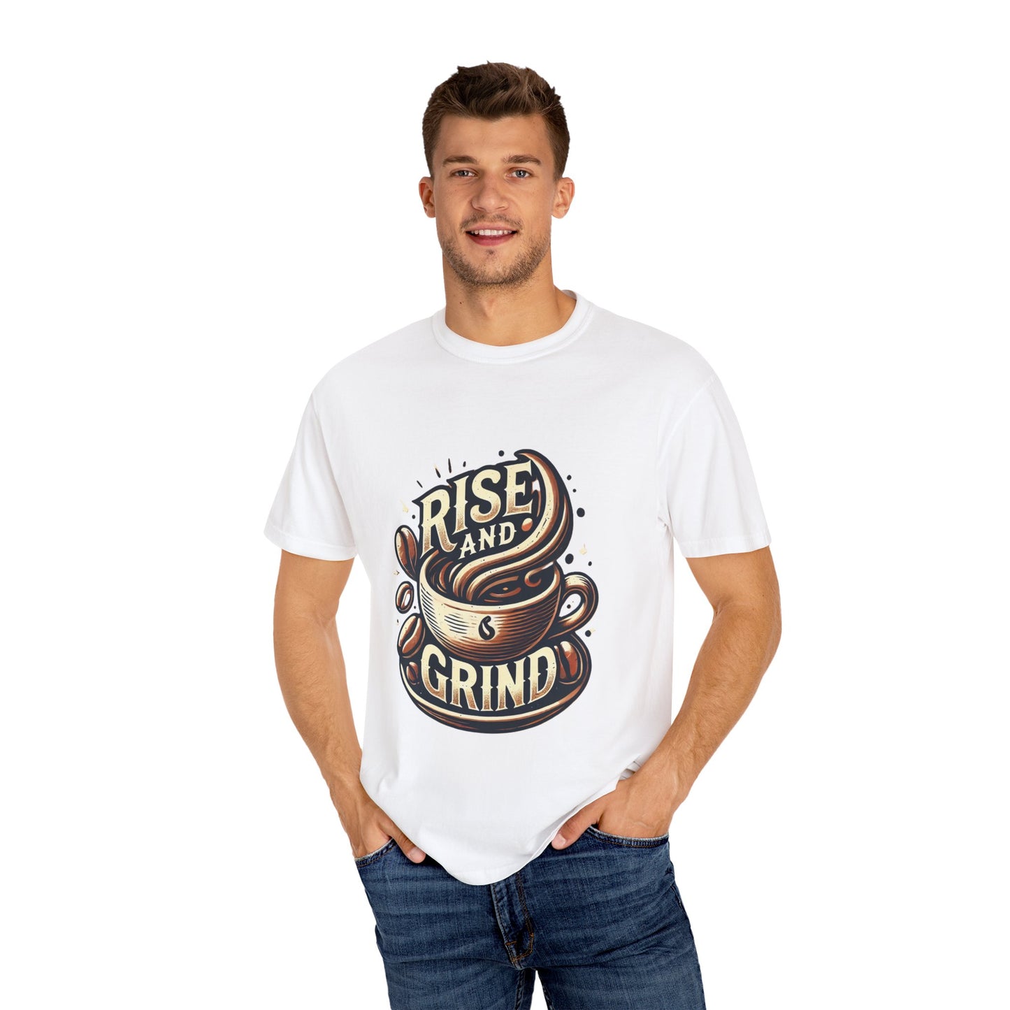 Rise and Grind - Unisex Garment-Dyed T-shirt