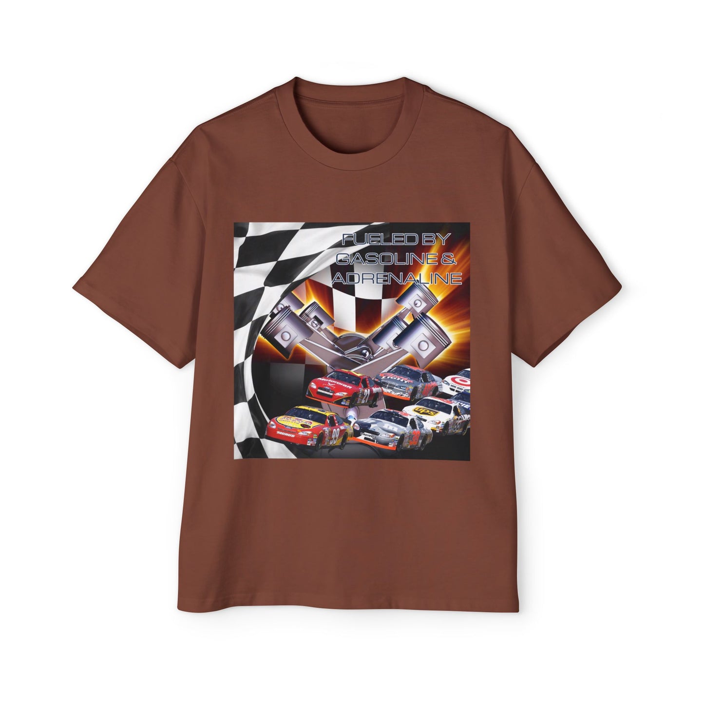 Fueled by Gasoline & Adrenaline - Men's Heavy Oversized Tee T-Shirt