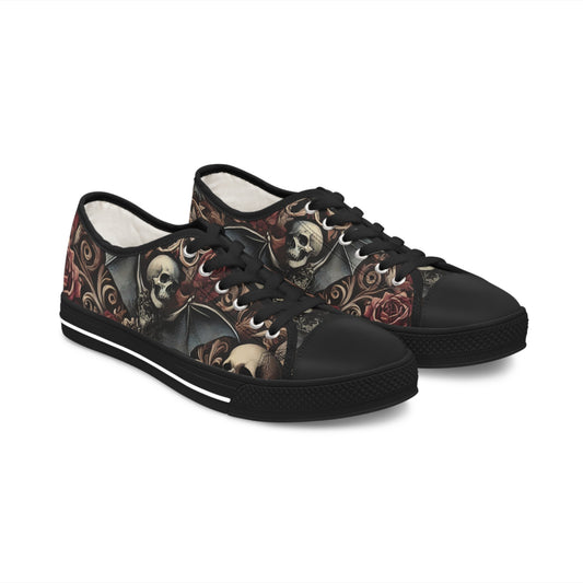 Nocturnal Elegy - Women's Low Top Sneakers