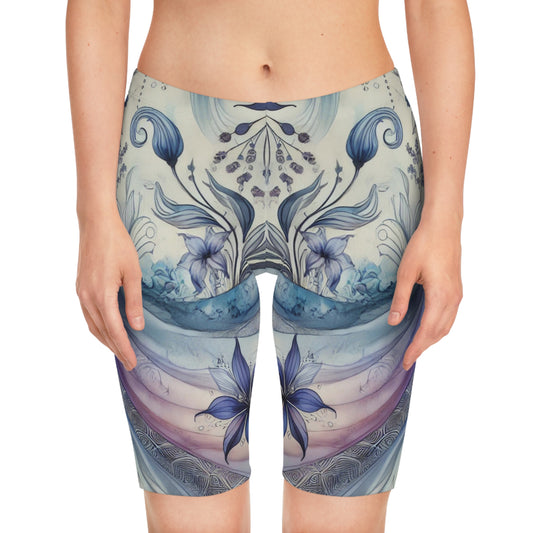 Twilight Bloom - Women's Bike Shorts (AOP)