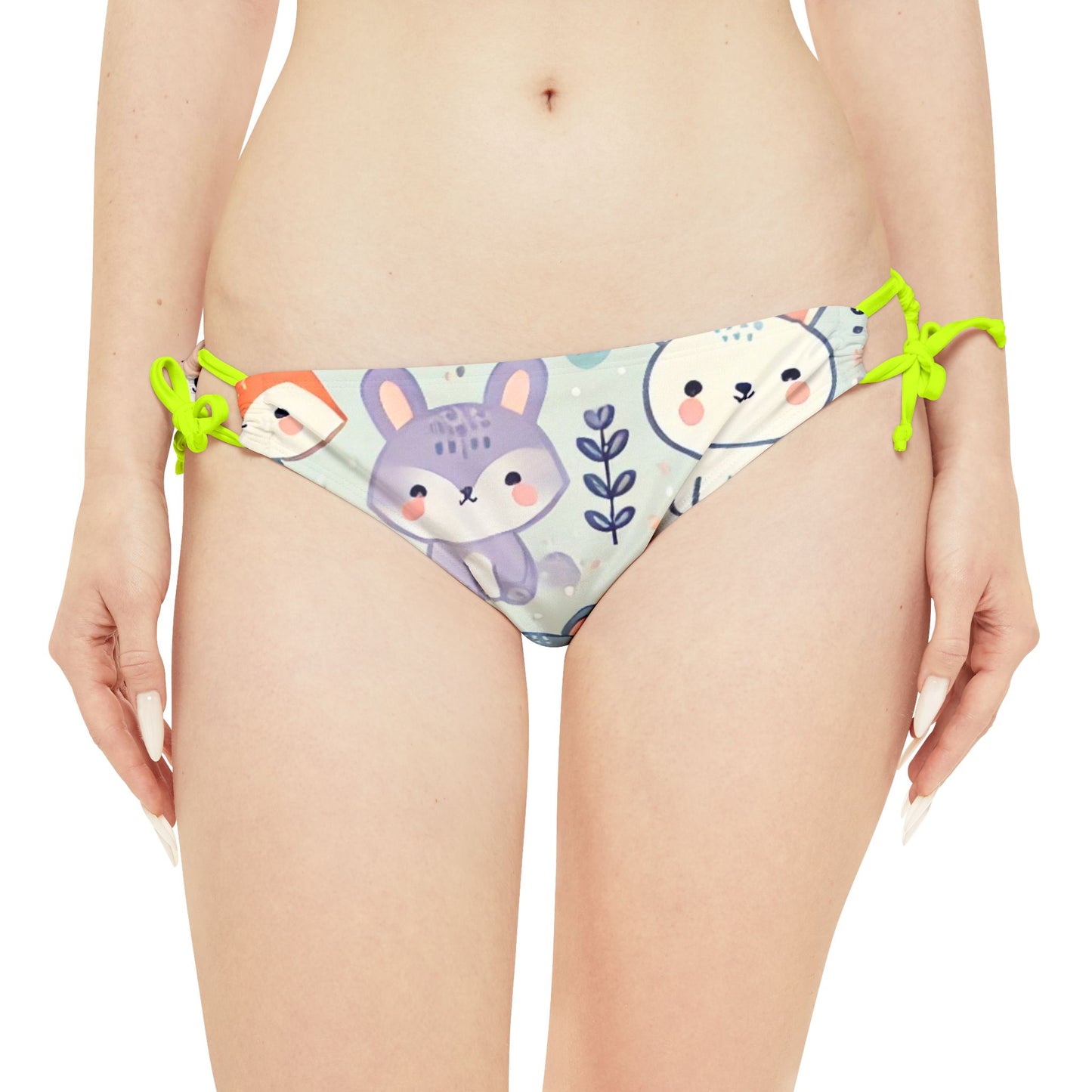 Whimsical Companions - Strappy Bikini Set (AOP)