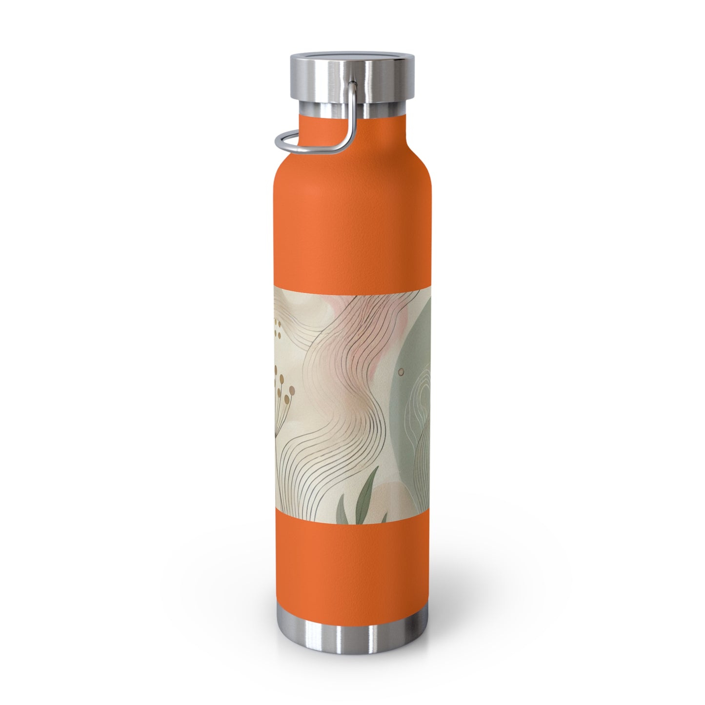 Botanical Breeze - Copper Vacuum Insulated Bottle, 22oz