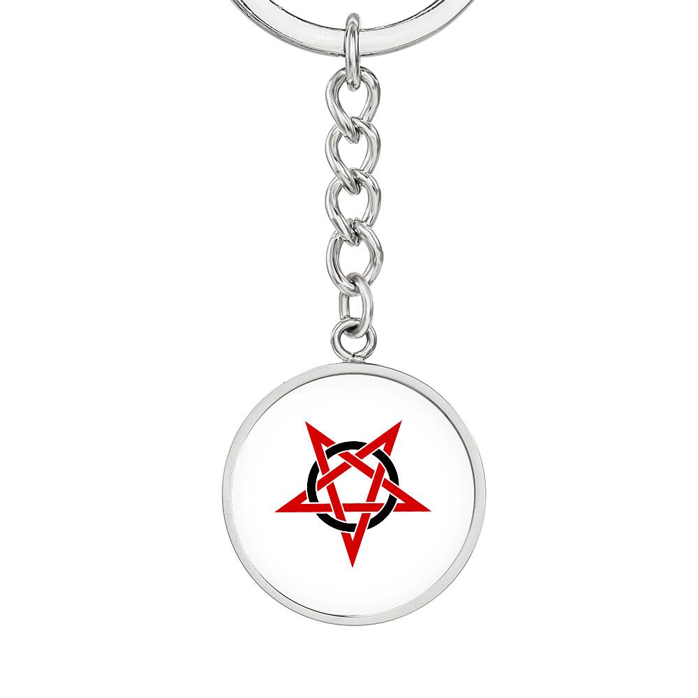 Wicca Pentacle (or Pentagram) Keychain