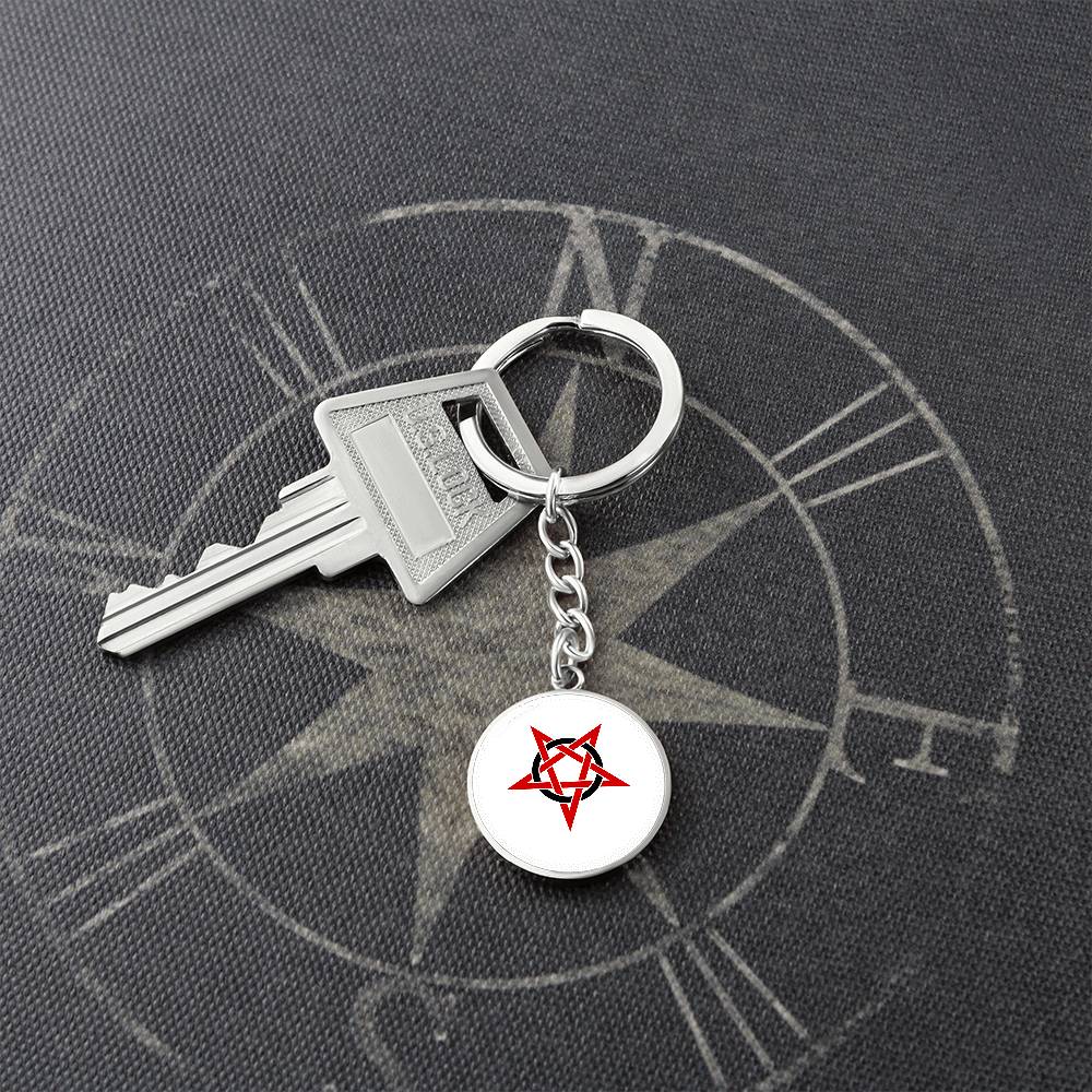 Wicca Pentacle (or Pentagram) Keychain